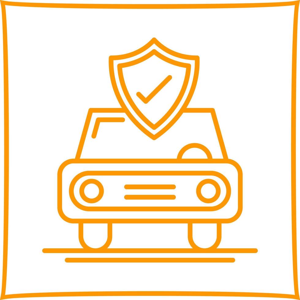 icono de vector de seguro de coche