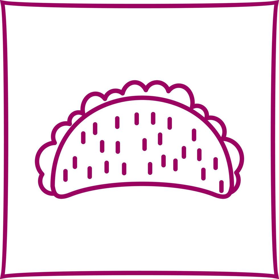 icono de vector de tacos