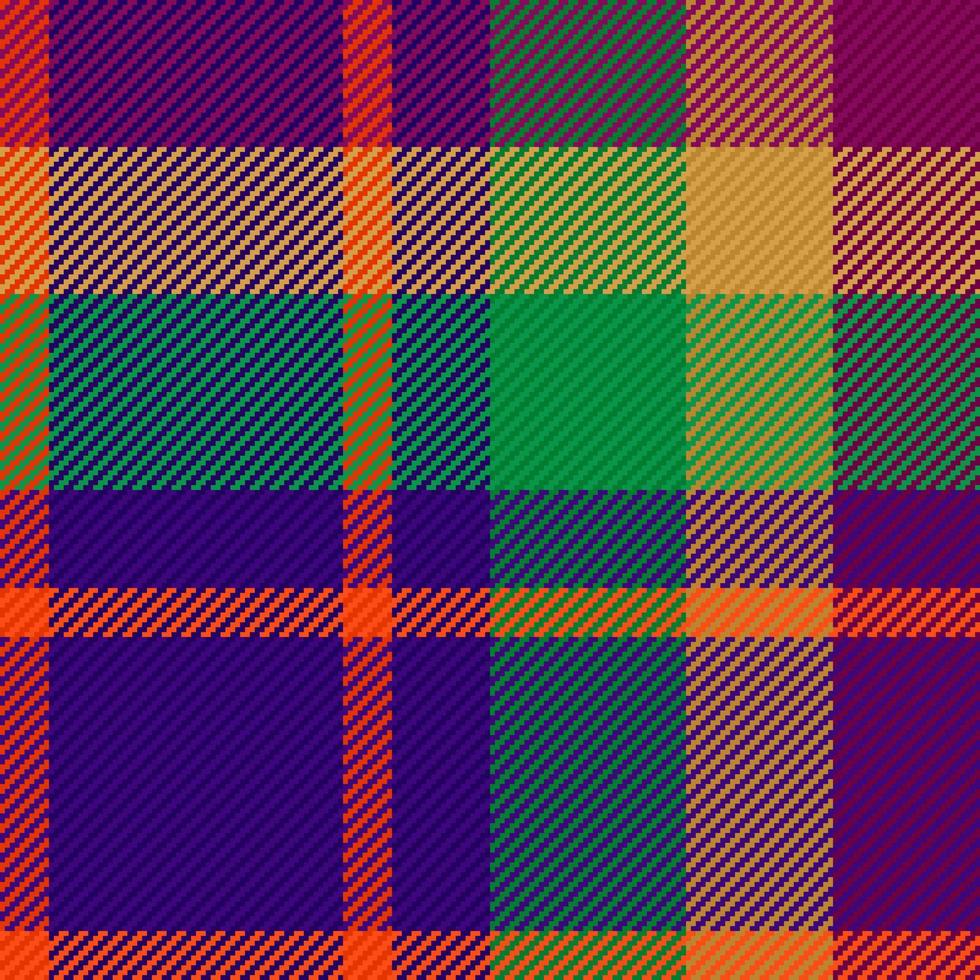 Seamless check vector. Texture fabric background. Pattern tartan plaid textile. vector