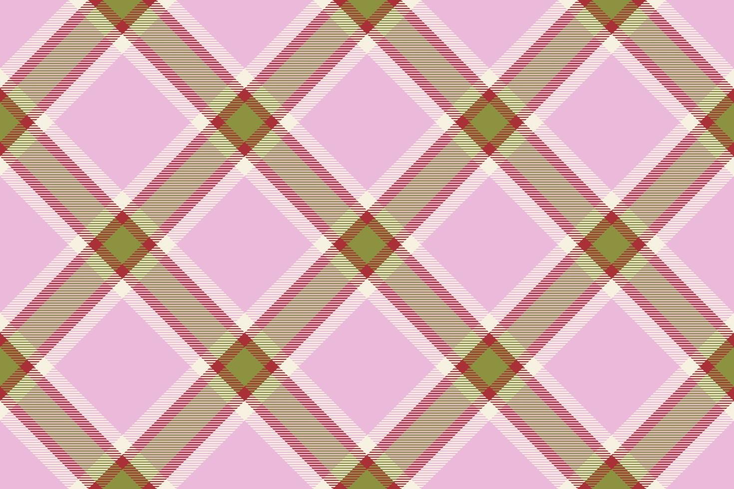 Tartan plaid background, diagonal check seamless pattern. Vector fabric texture for textile print, wrapping paper, gift card, wallpaper.