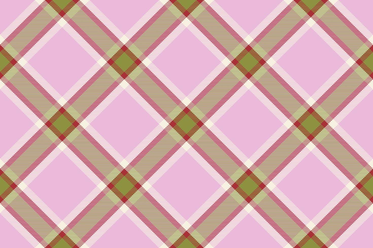 Tartan plaid background, diagonal check seamless pattern. Vector fabric texture for textile print, wrapping paper, gift card, wallpaper.