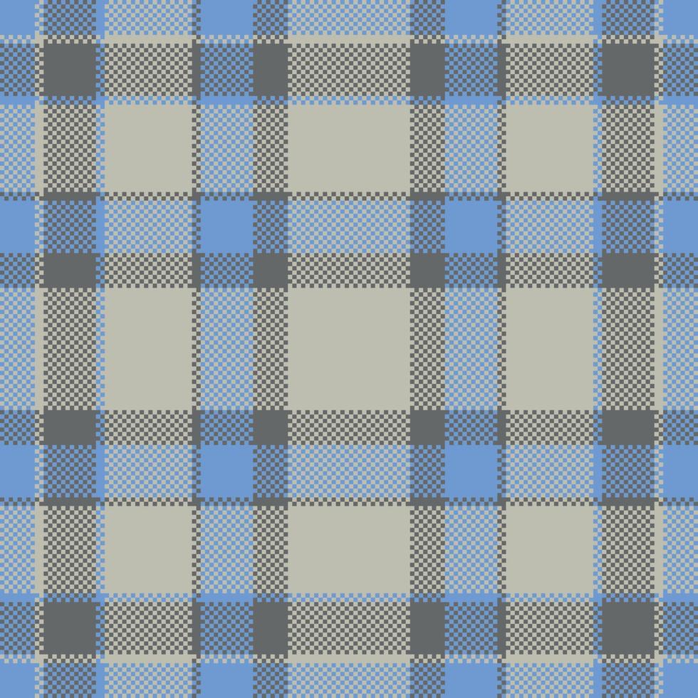 Pixel background vector design. Modern seamless pattern plaid. Square texture fabric. Tartan scottish textile. Beauty color madras ornament.