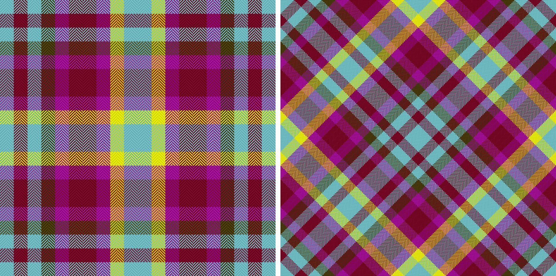 Fabric check vector. Plaid background textile. Seamless texture pattern tartan. vector