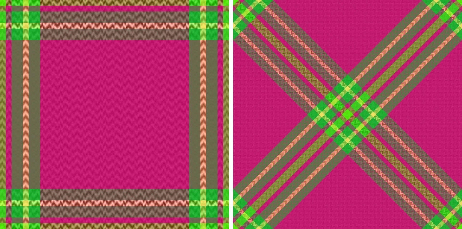 Vector check texture. Plaid textile pattern. Tartan seamless fabric background.