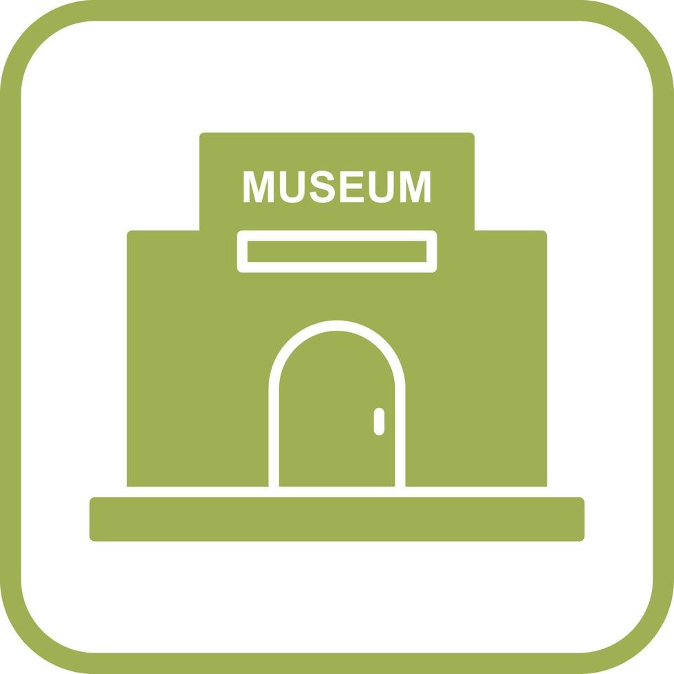 icono de vector de edificio de museo