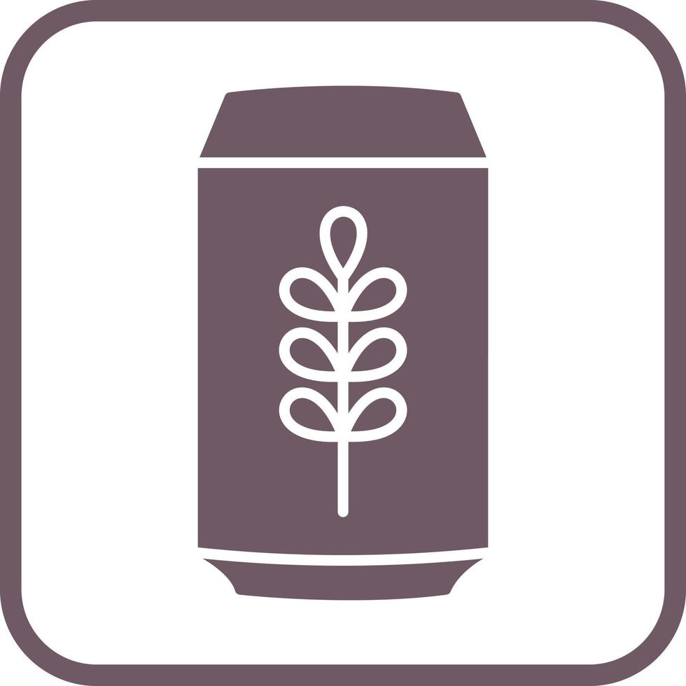 icono de vector de lata de cerveza