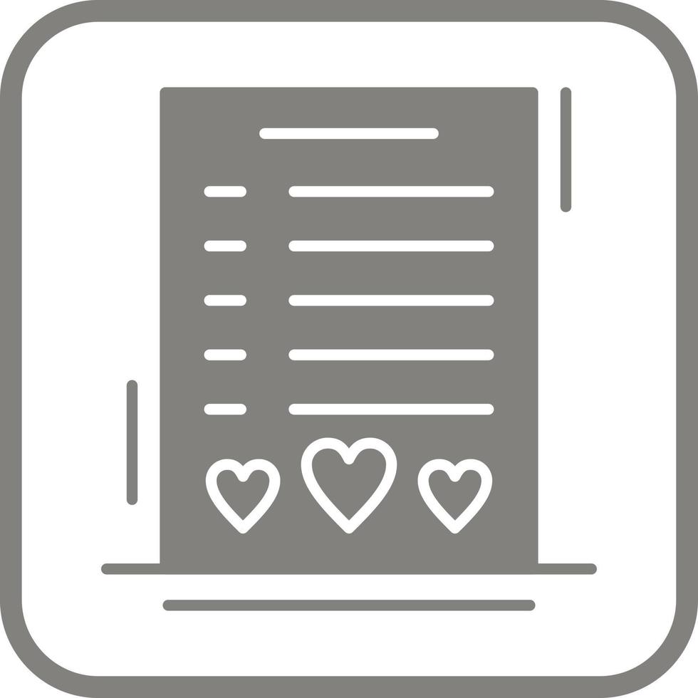 Wishlist Vector Icon
