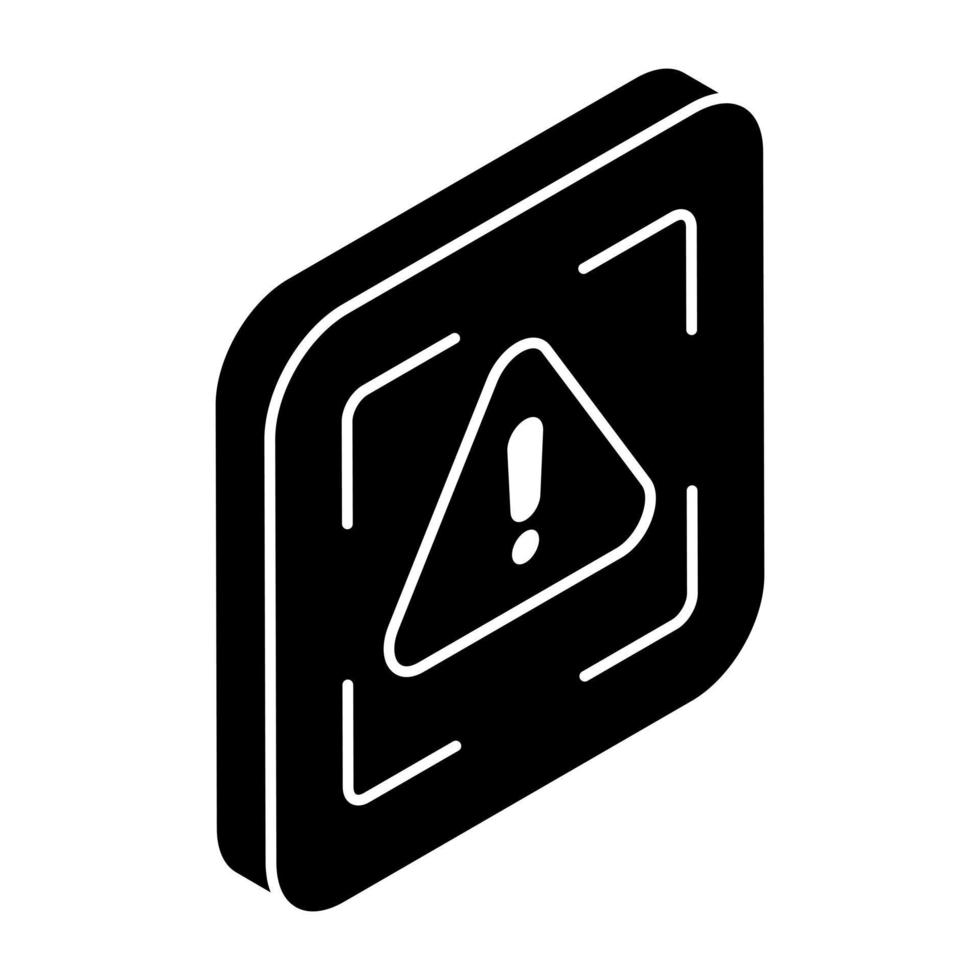 Editable design icon of error vector