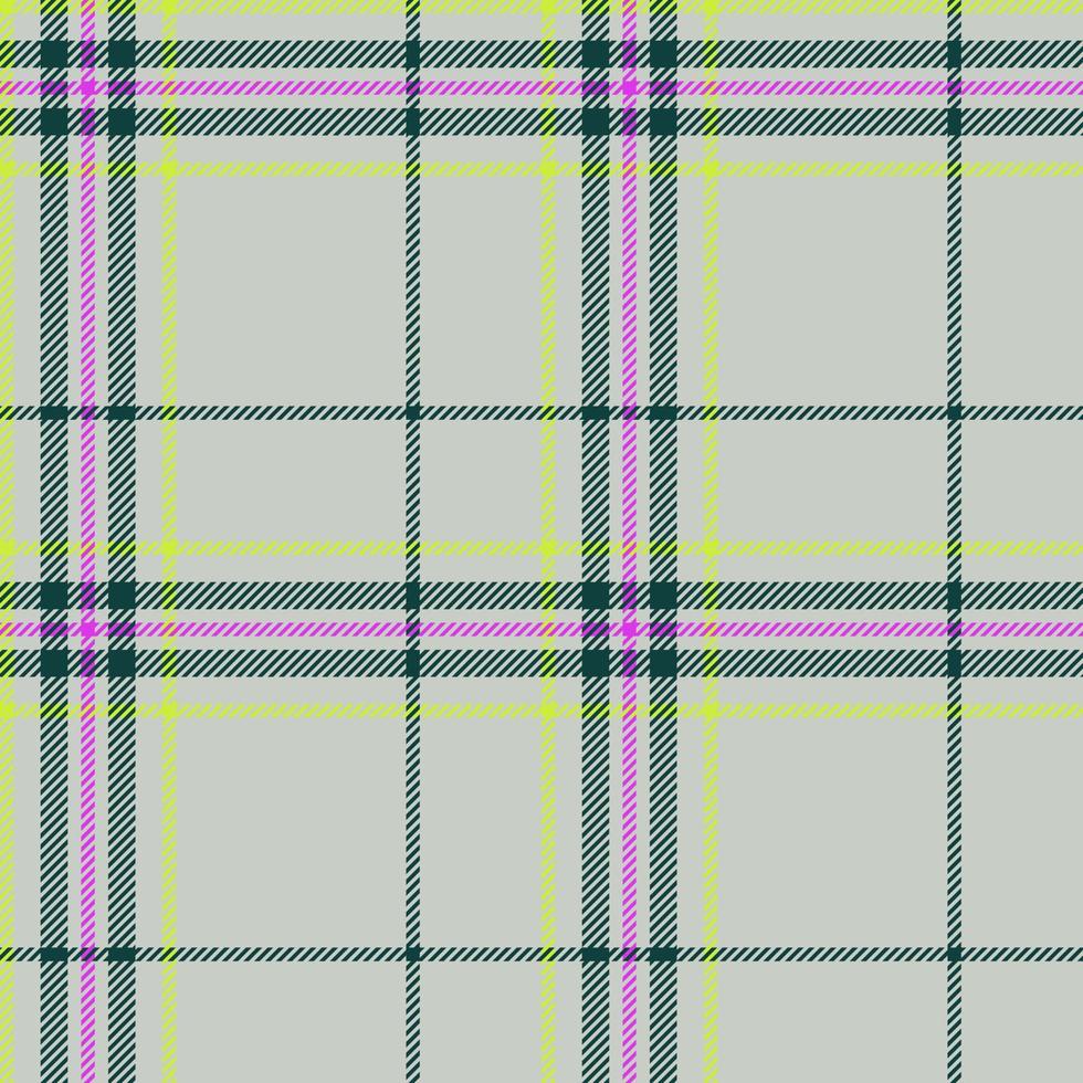 Plaid seamless pattern. Check fabric texture. Vector textile print.
