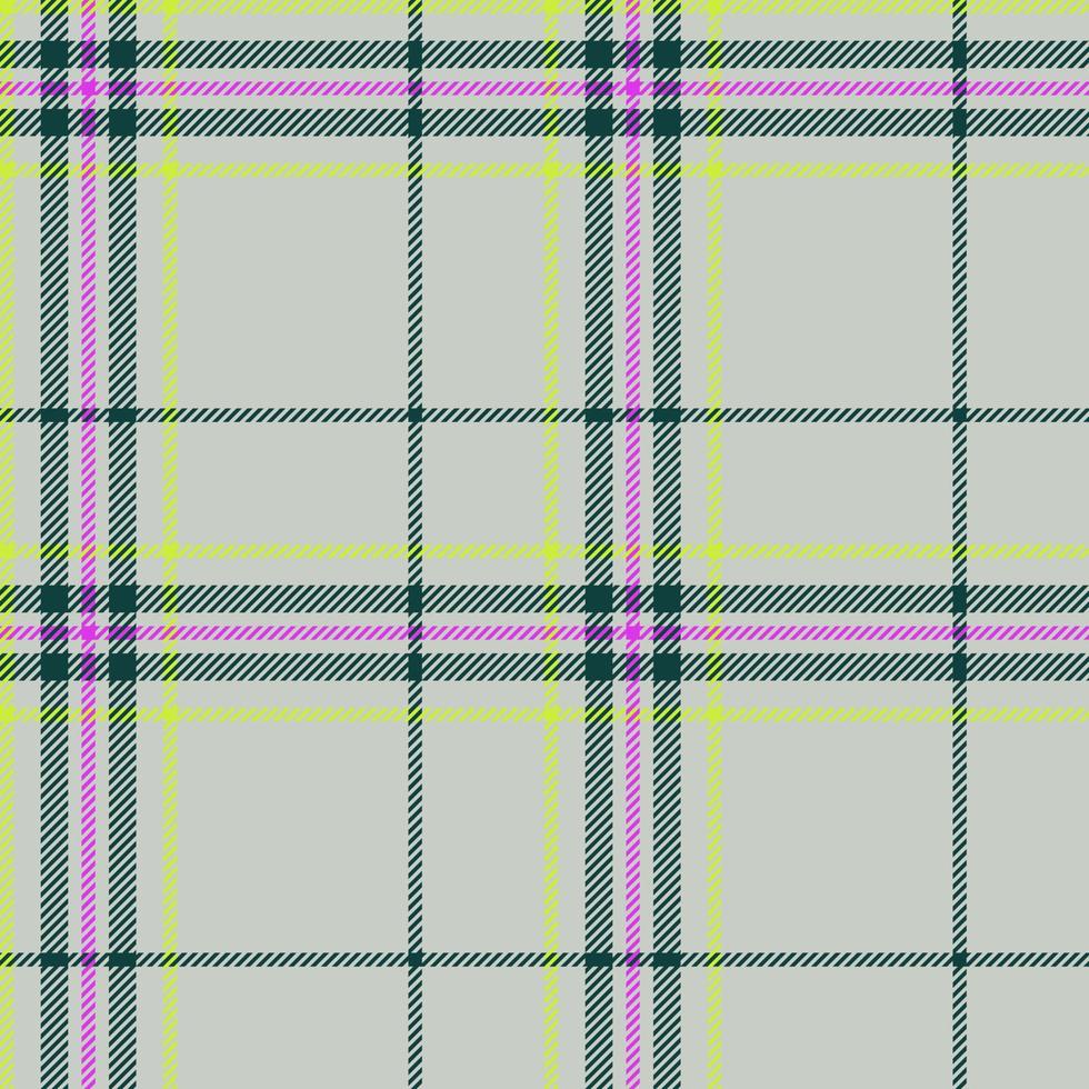 Plaid seamless pattern. Check fabric texture. Vector textile print.