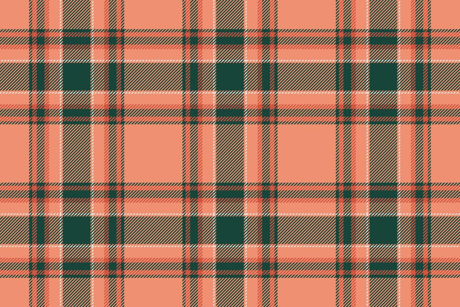 Plaid background, check seamless pattern in beige. Vector fabric texture for textile print, wrapping paper, gift card or wallpaper.
