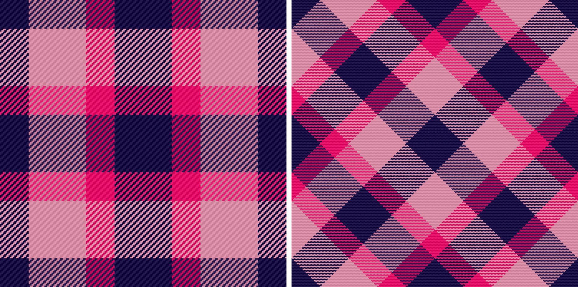 Textile fabric vector. Background plaid check. Seamless tartan pattern texture. vector