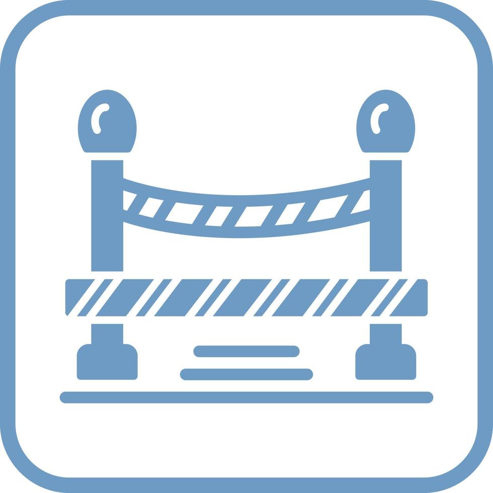 Do Not Cross Line Vector Icon