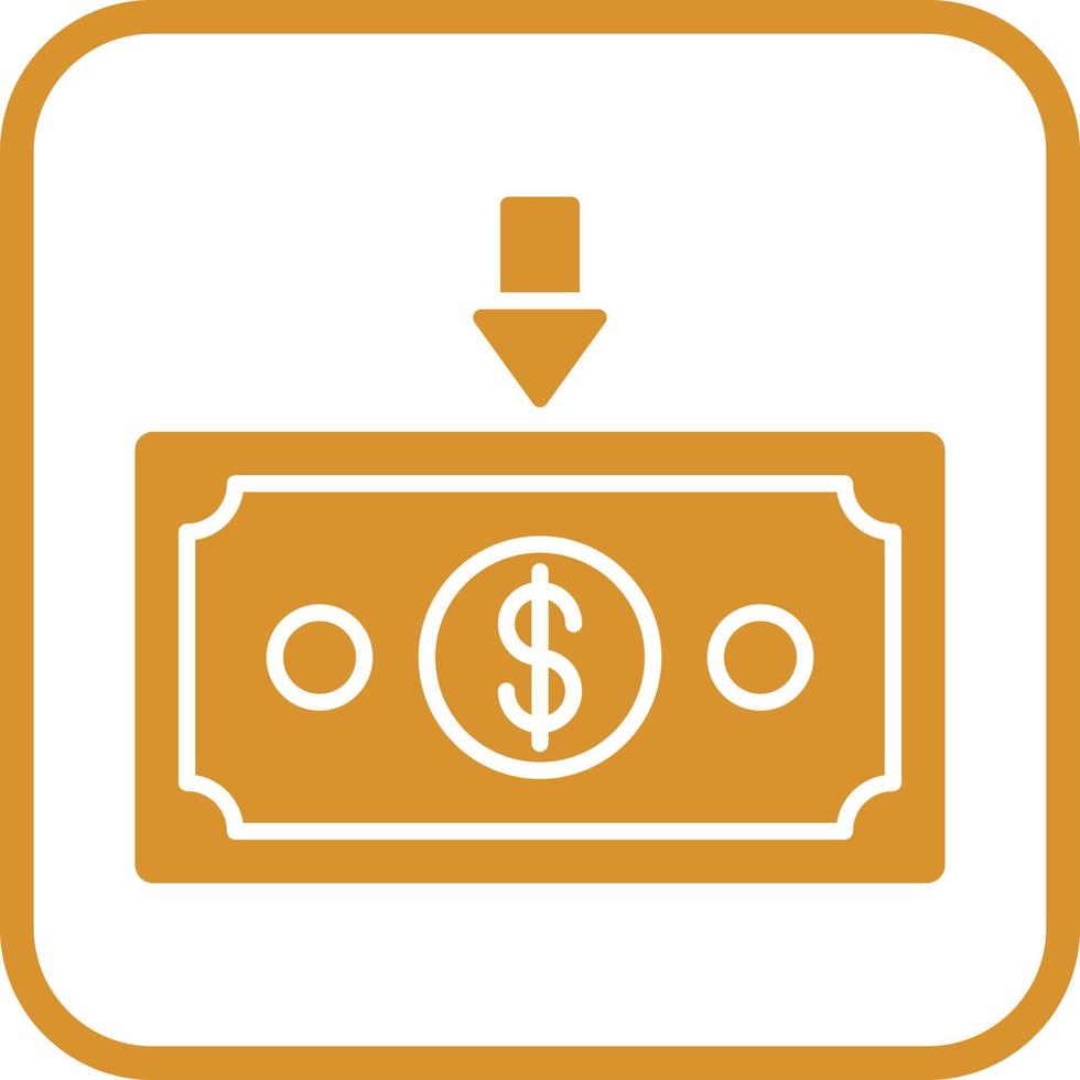 Money Down Vector Icon