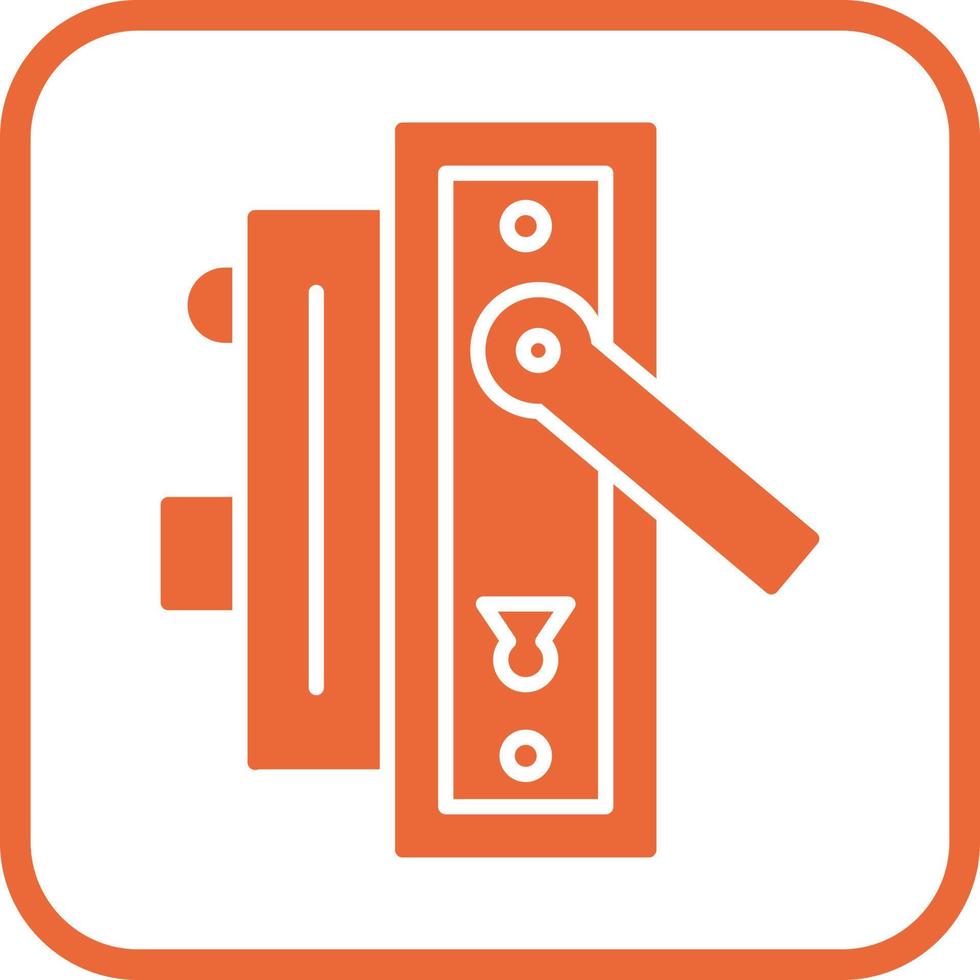 icono de vector de manija de puerta