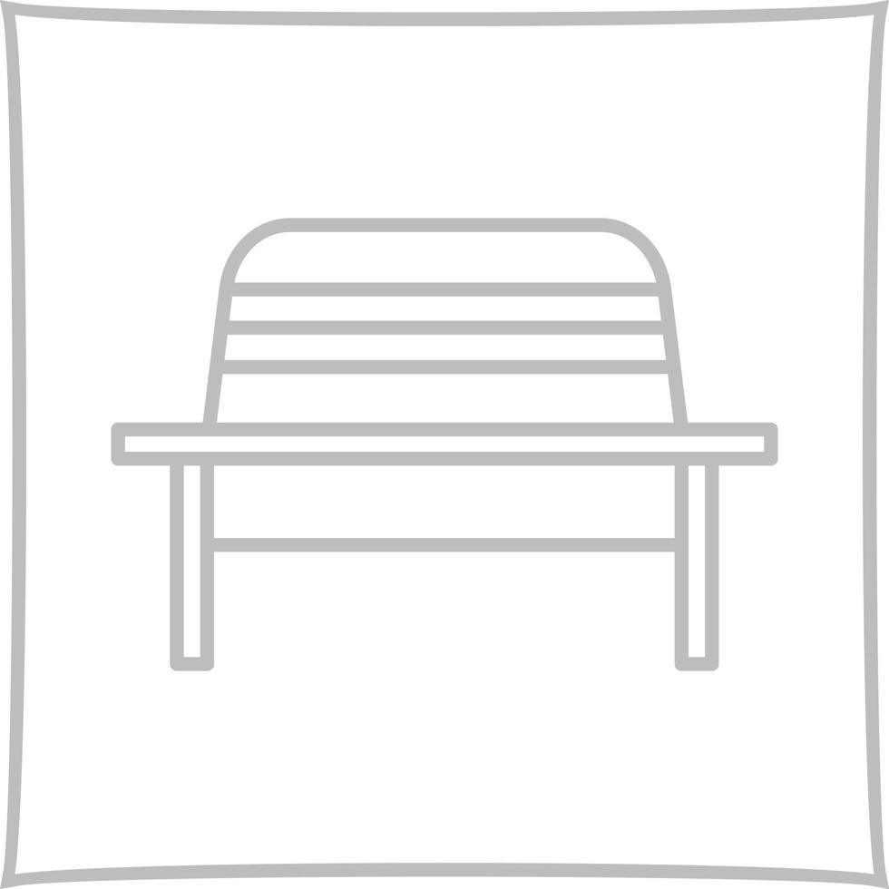 Garden Bench Vector Icon