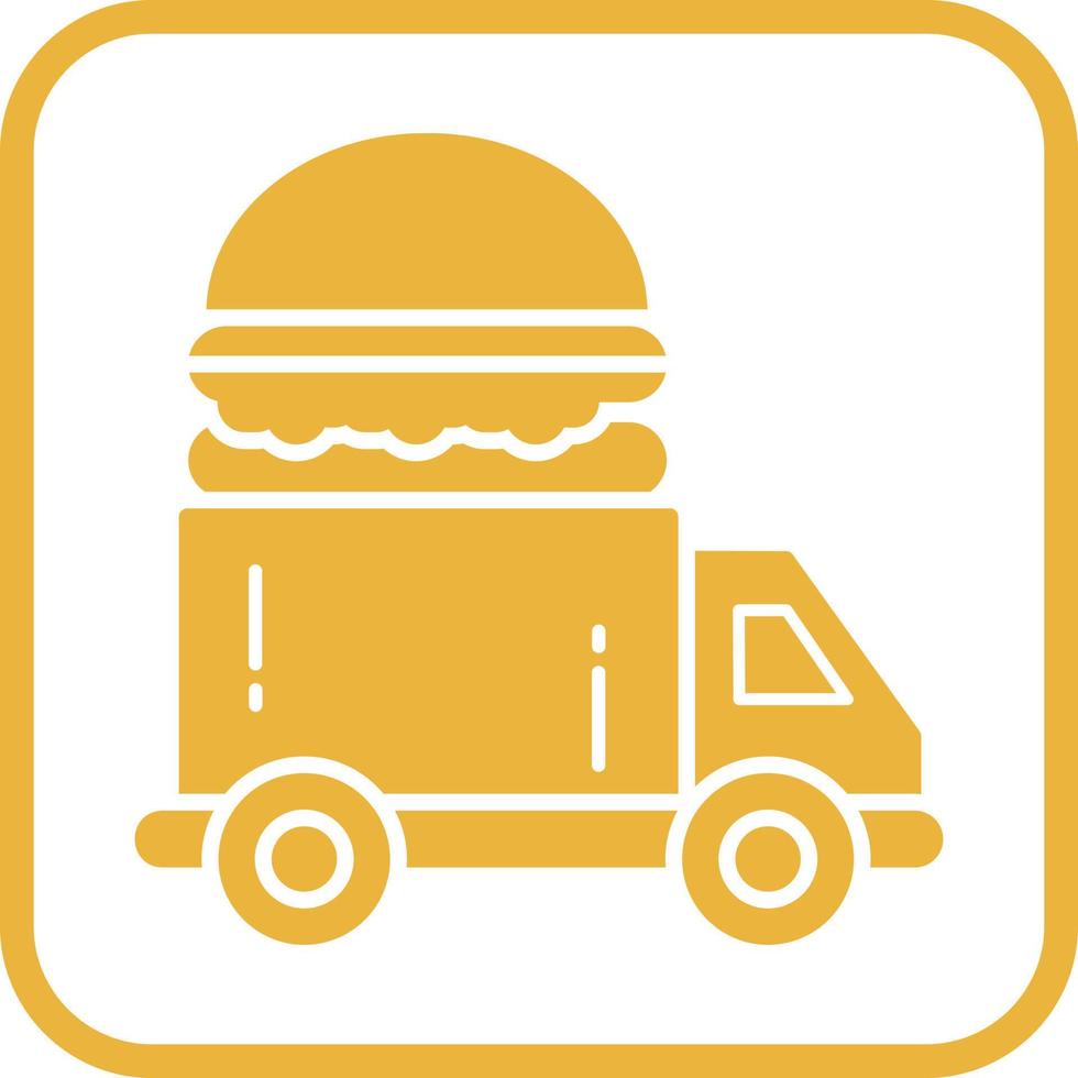 Fast Food Truck Vector Icon
