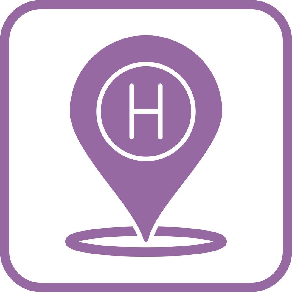 Hotel Location Vector Icon