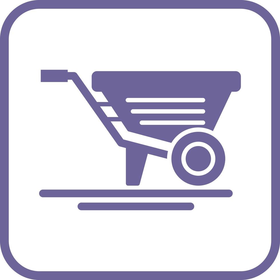 Wheelbarrow Vector Icon