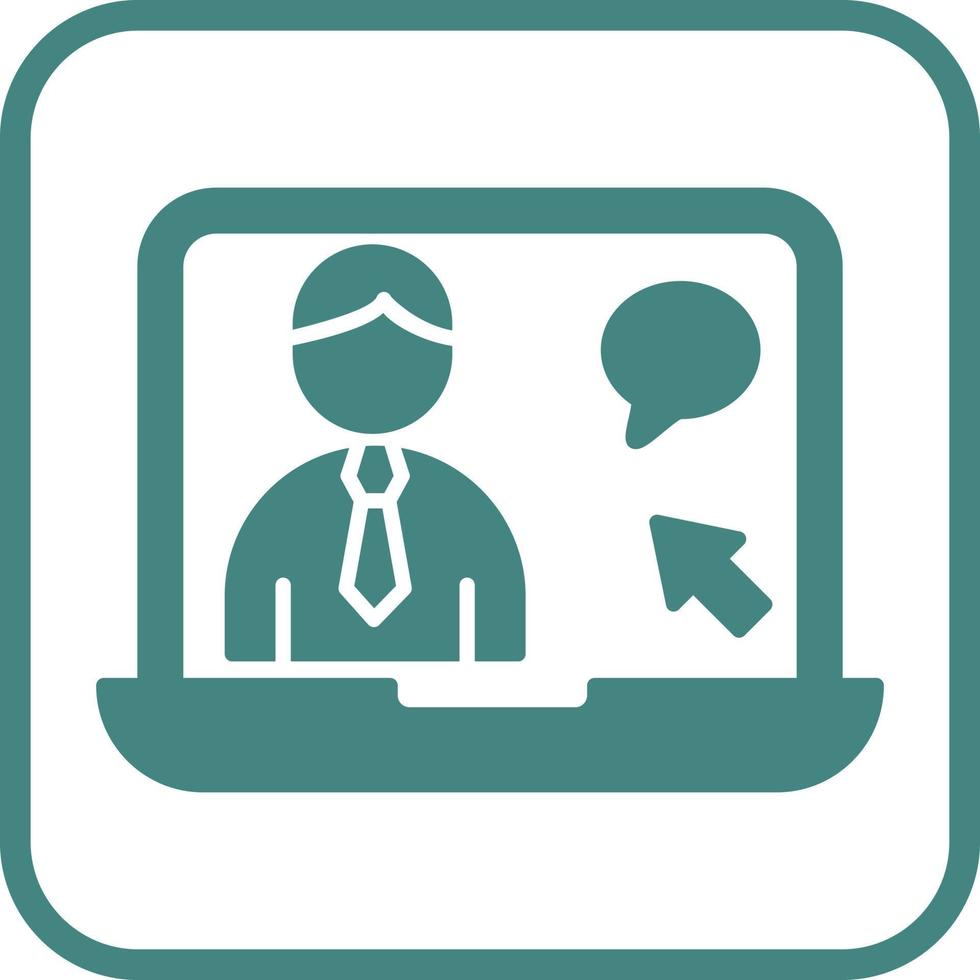 Online Interview Vector Icon