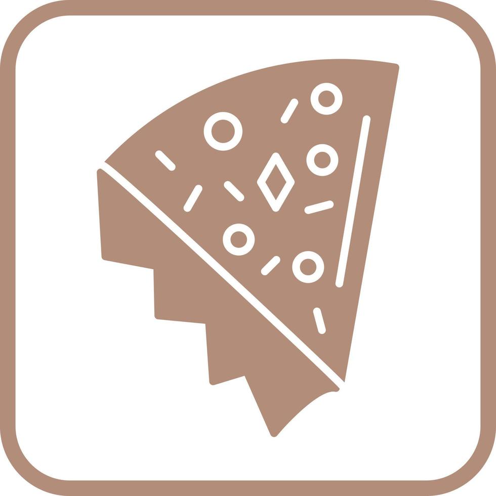 icono de vector de rebanada de pizza