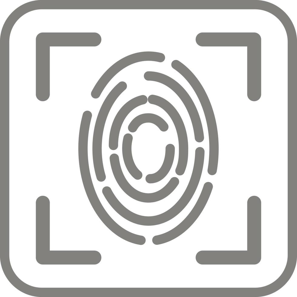 Fingerprint Vector Icon