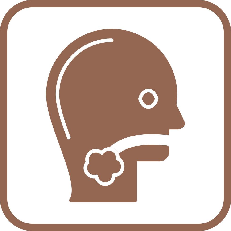 Throat Cancer Vector Icon