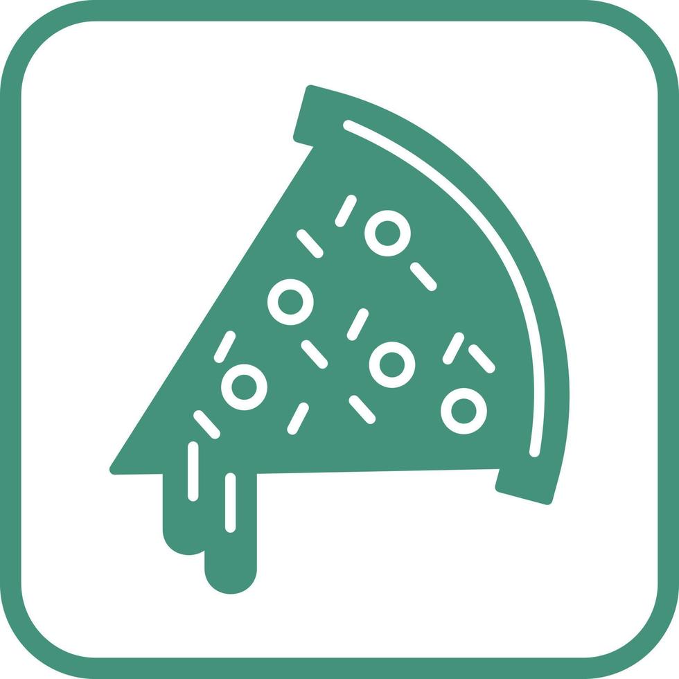 icono de vector de rebanada de pizza