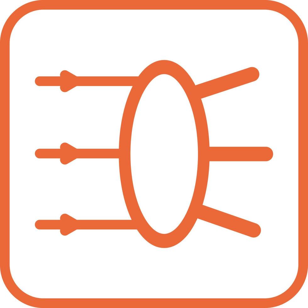 Refraction Vector Icon