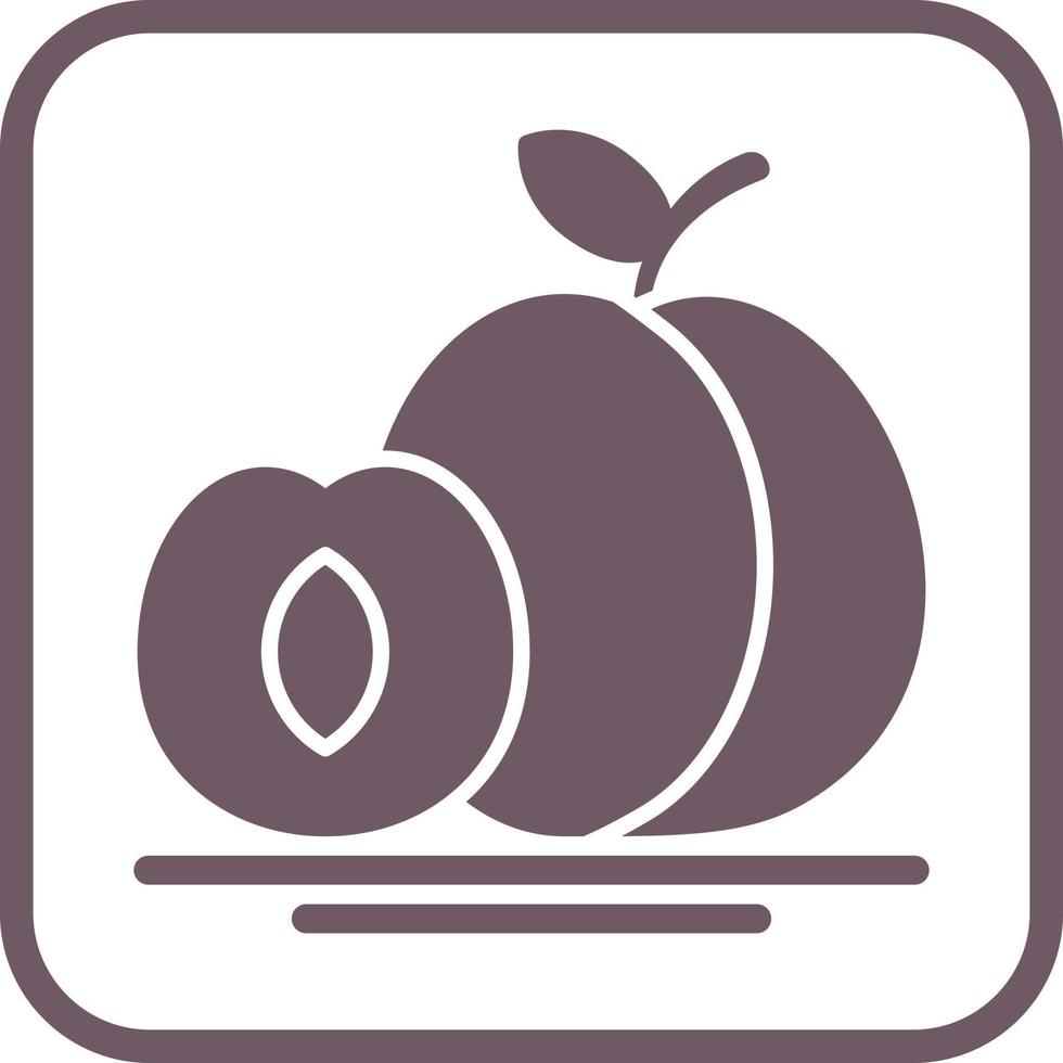 Apricot Vector Icon