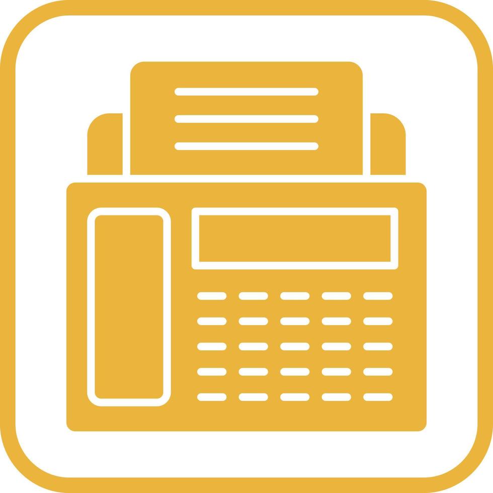 Fax Machine Vector Icon