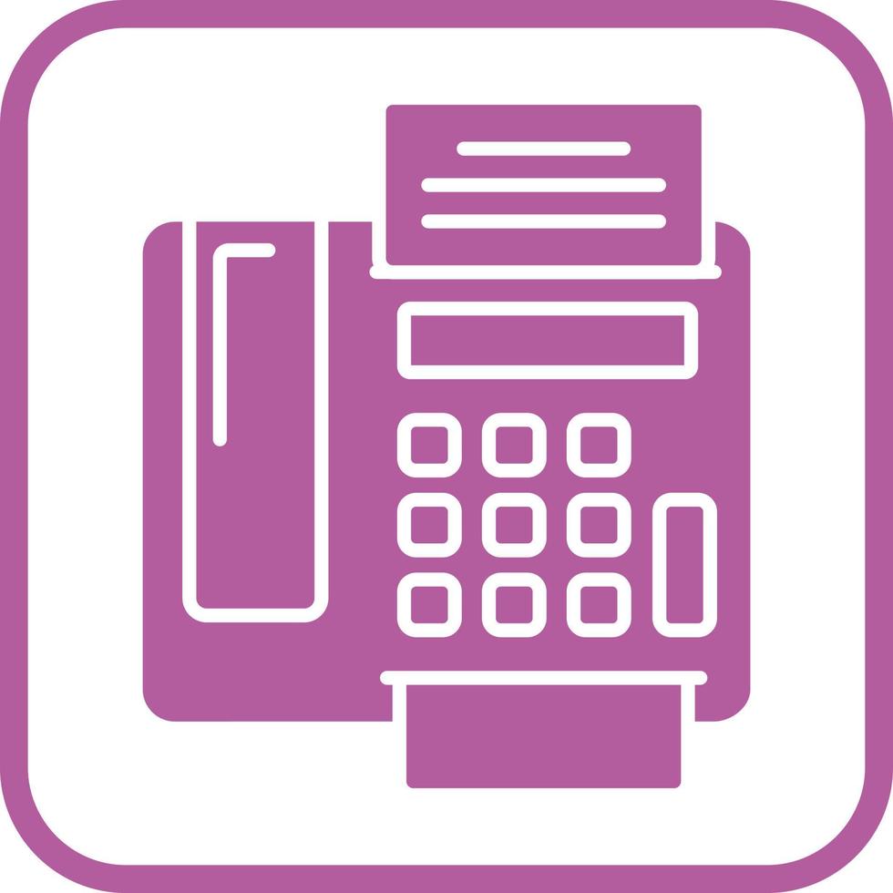 fax Machine Vector Icon