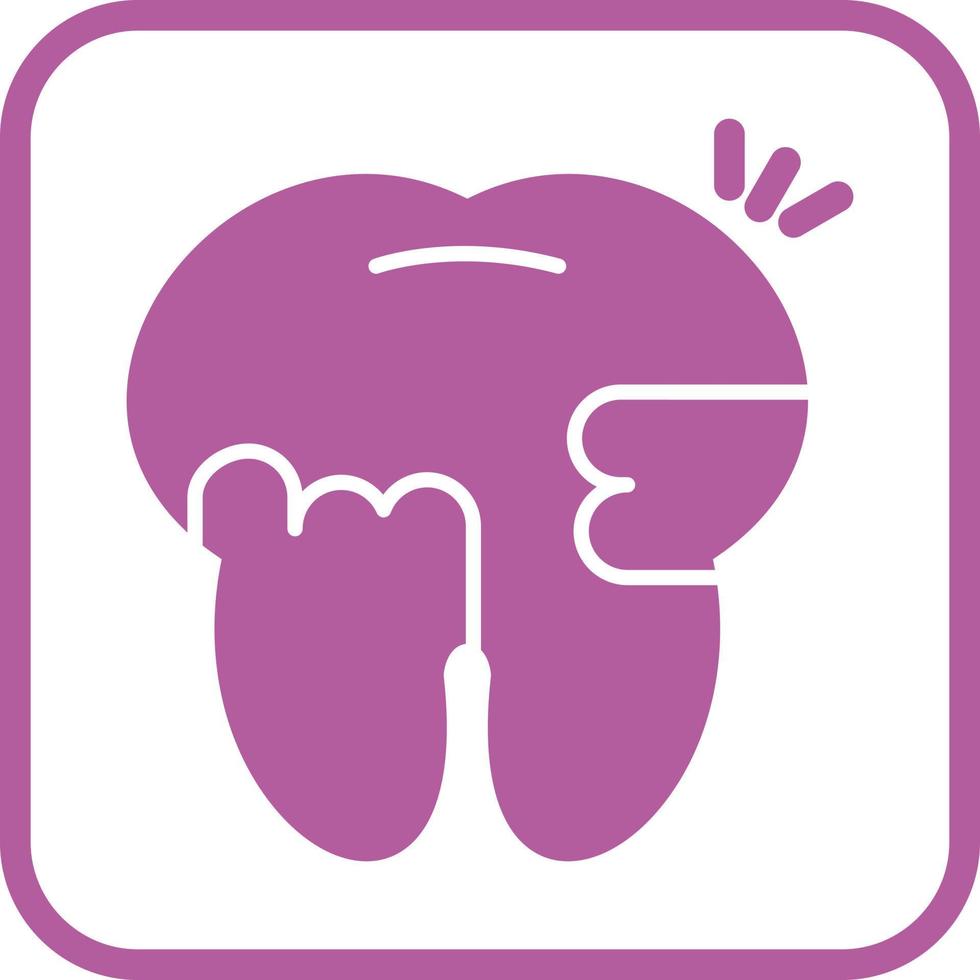 Toothache And Plaque Vector Icon