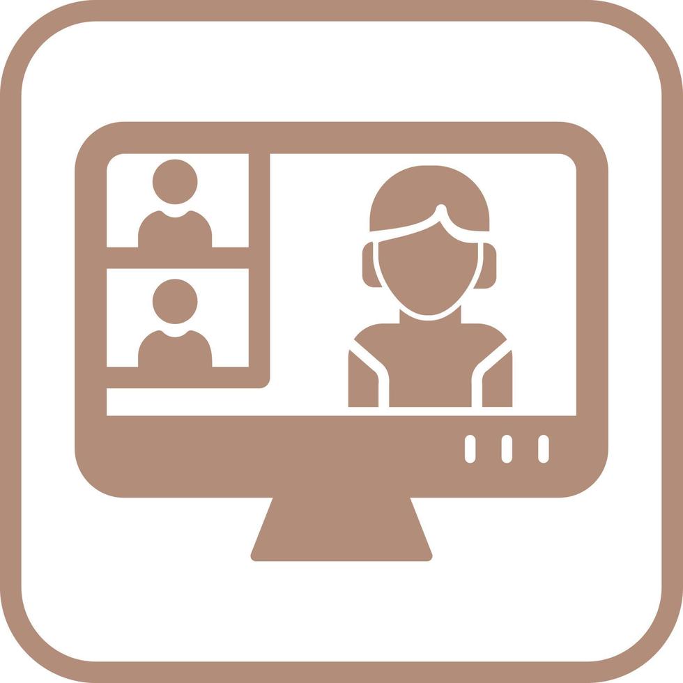 Conference video Call Vector Icon