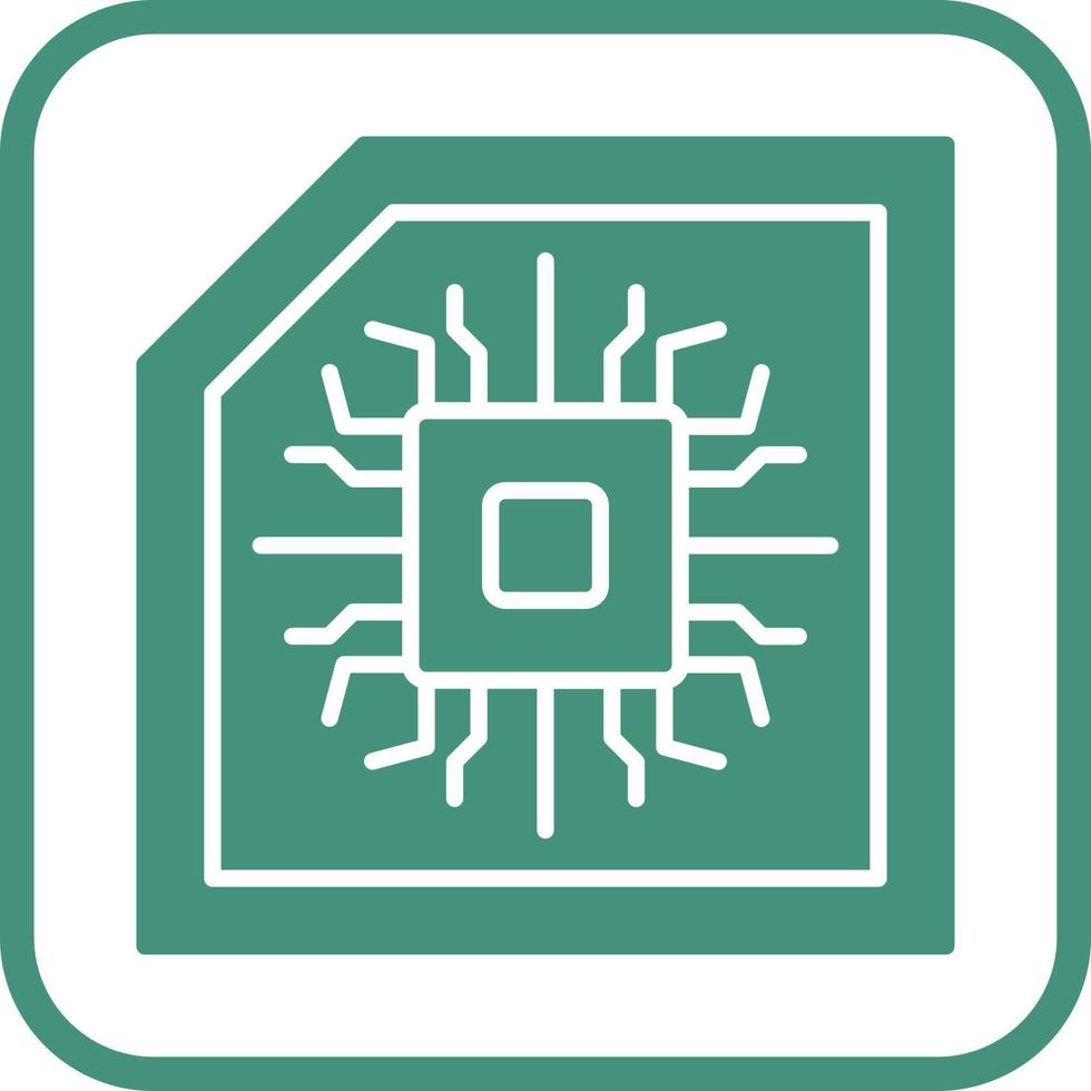 icono de vector de chip