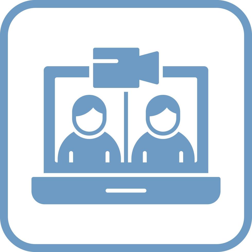 Video Conference Vector Icon
