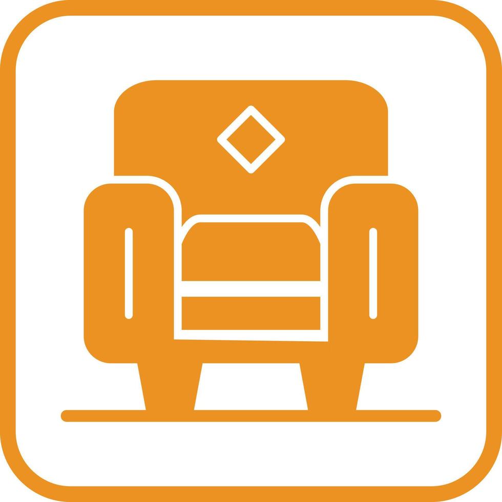 icono de vector de sillón