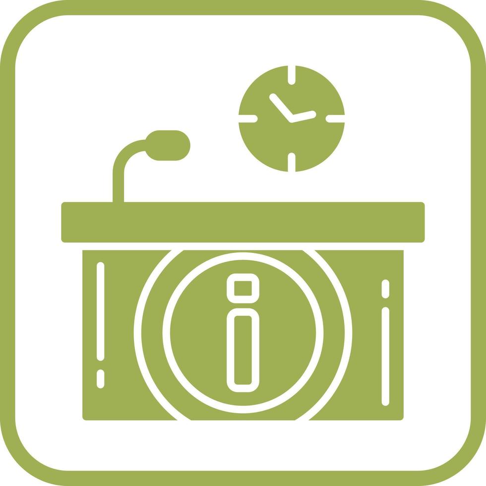 Information Desk Vector Icon