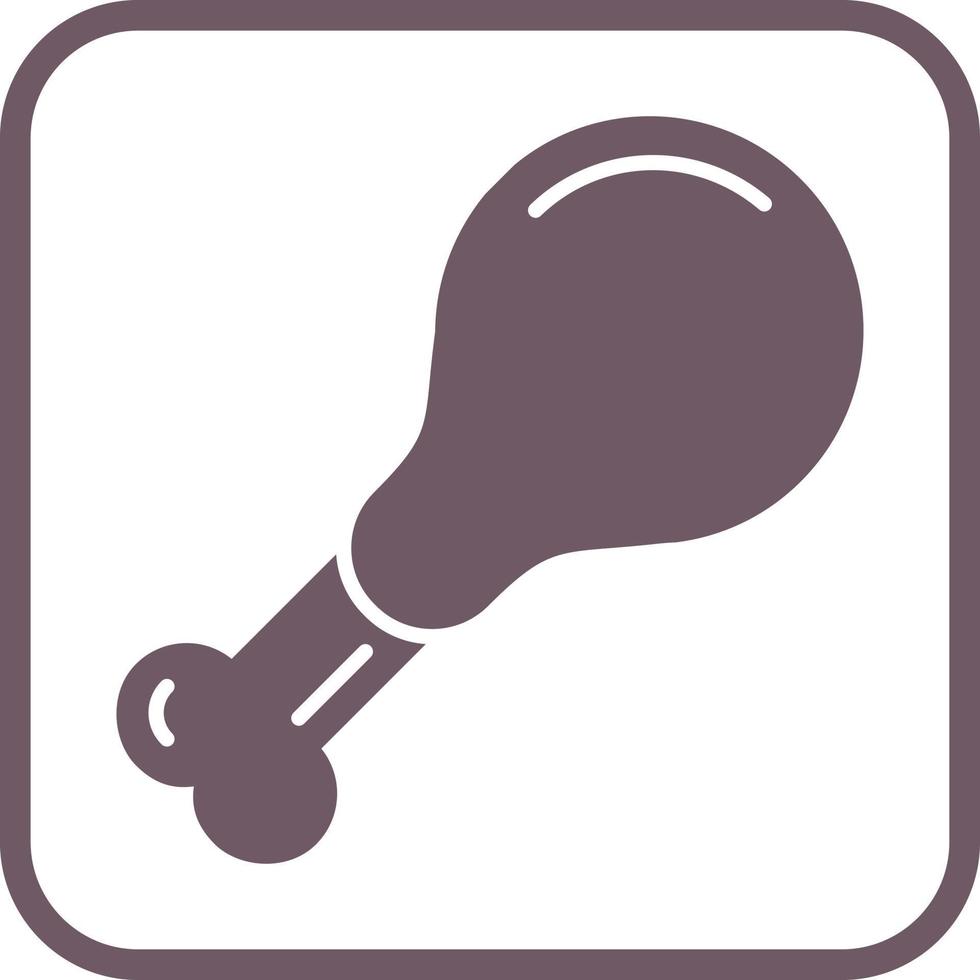 Chicken leg Vector Icon