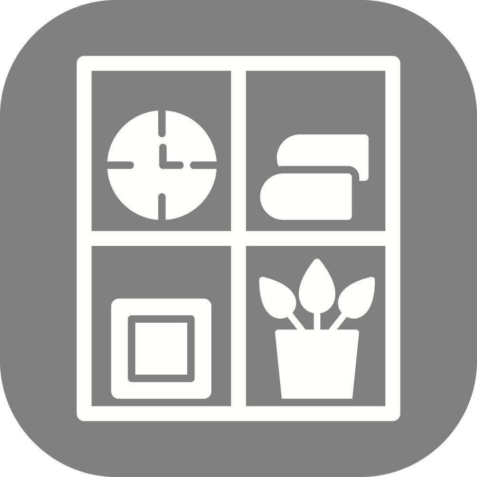 Bookshelf Vector Icon