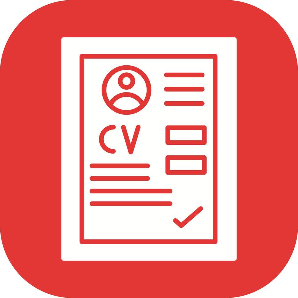 icono de vector de cv