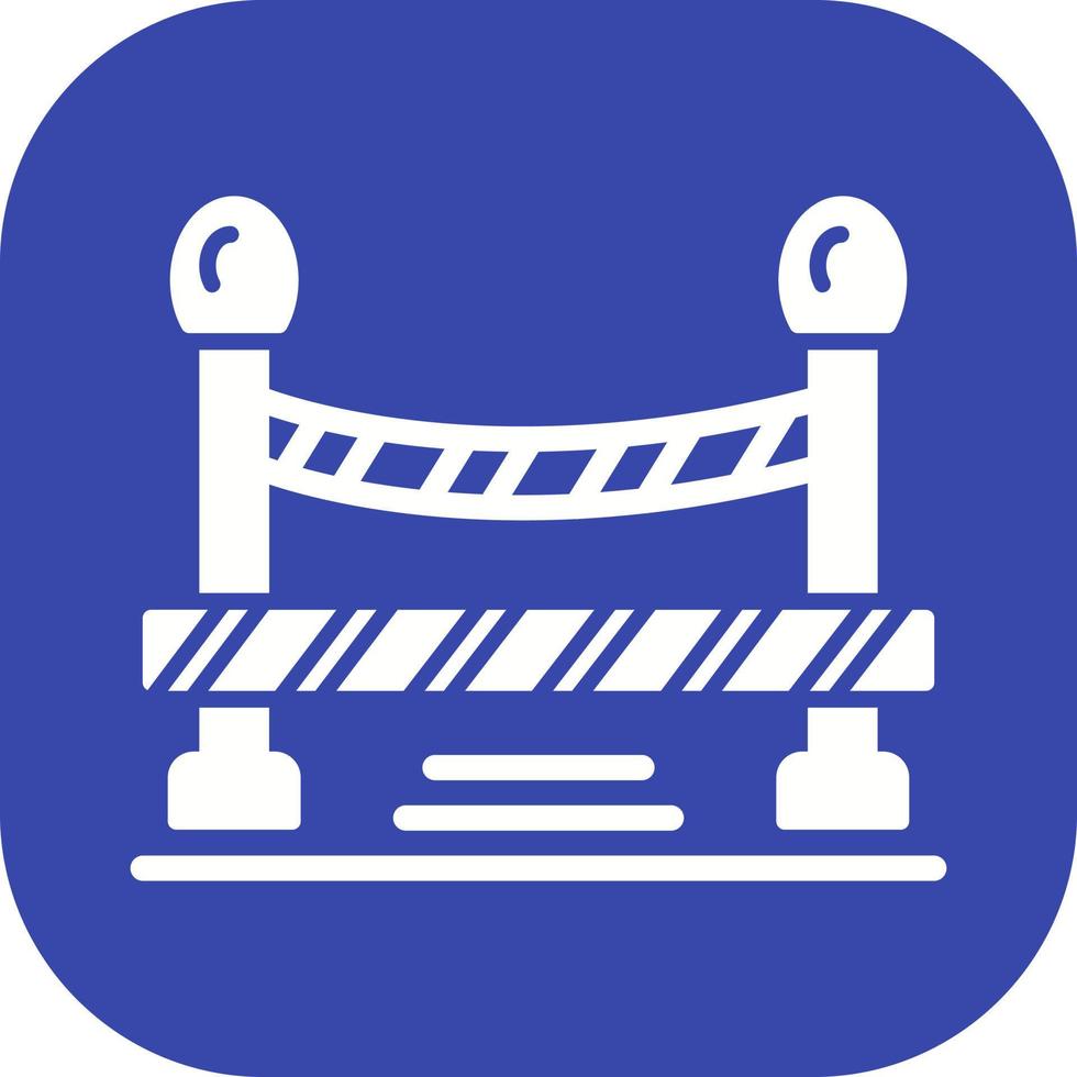 Do Not Cross Line Vector Icon
