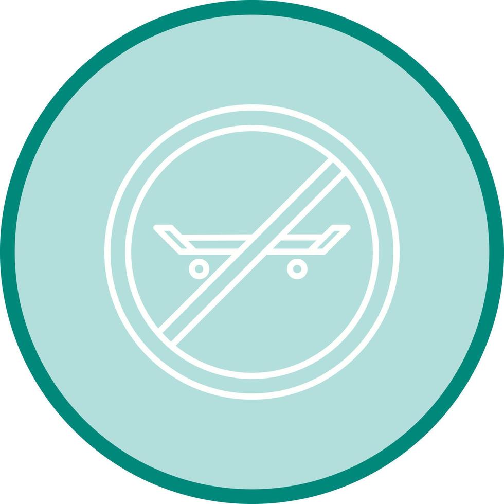 No Skating Vector Icon