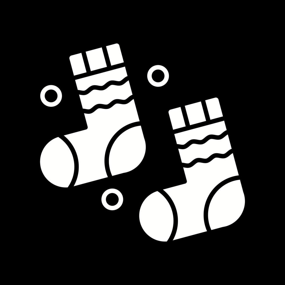 Winter Socks Vector Icon