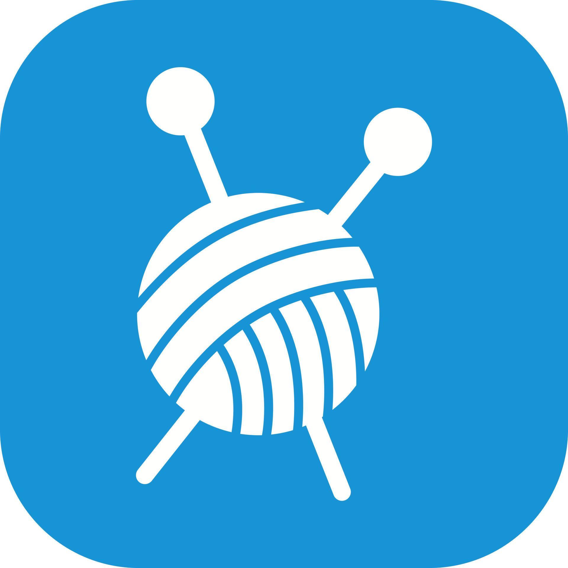 Knitting Vector Icon 19921674 Vector Art at Vecteezy