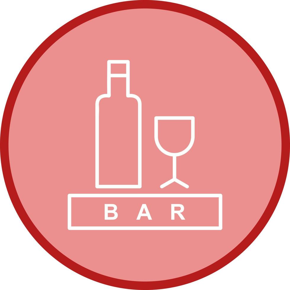 Unique Bar Sign Vector Icon