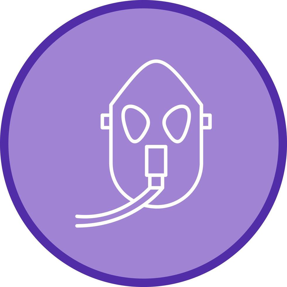 Unique Oxygen Mask Vector Icon