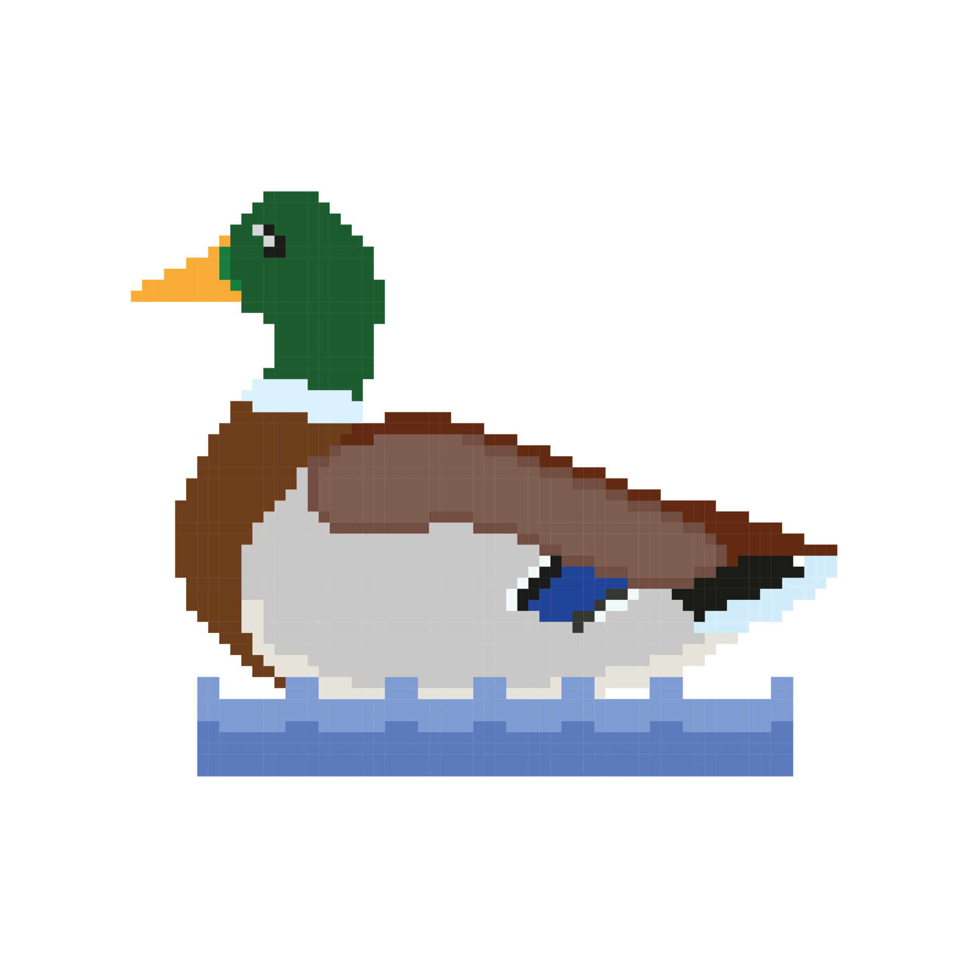 pixel art of Dewart aka Duck!Sans