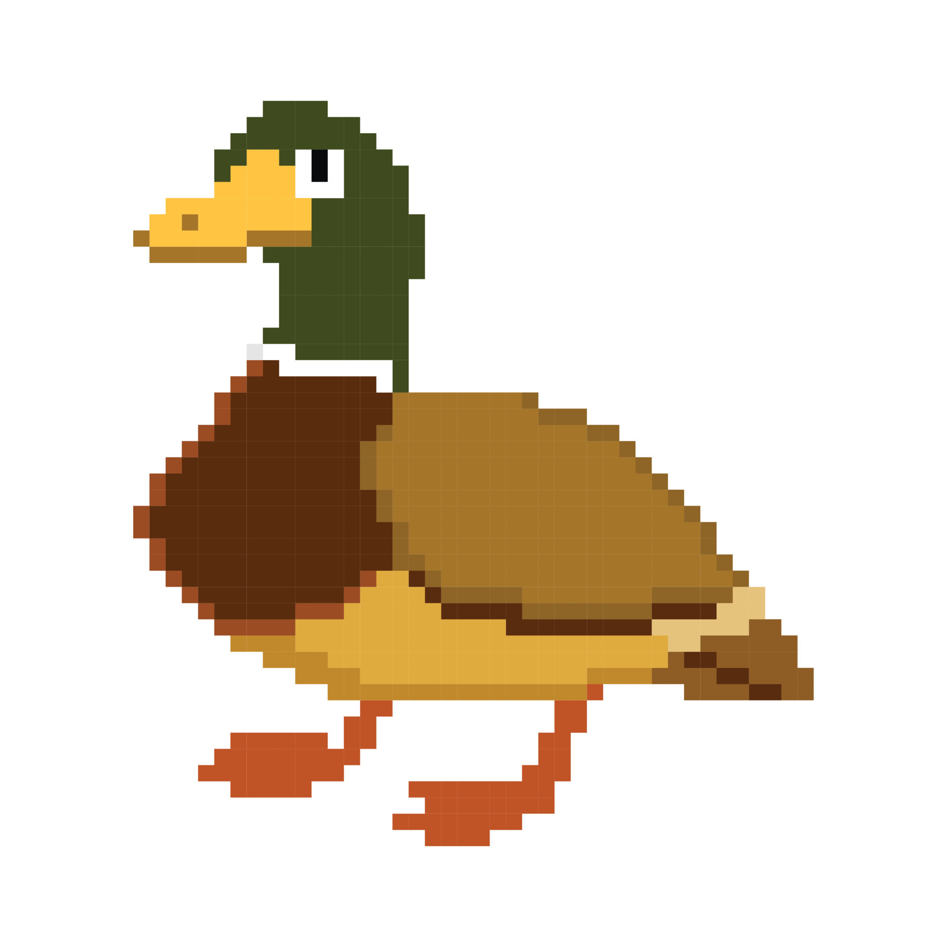 pixel art of Dewart aka Duck!Sans