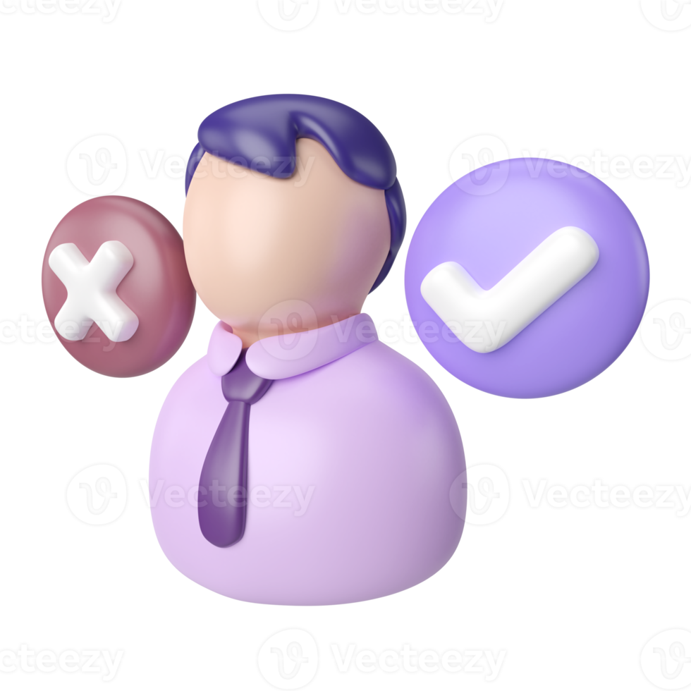 Decision 3D Illustration Icon png